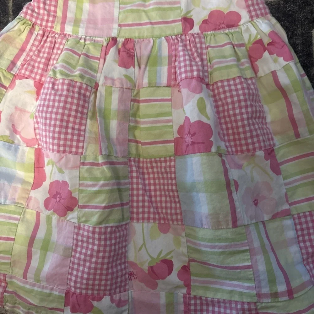 Gymboree Patchwork Floral Dress Baby Girls Size12-18 months
